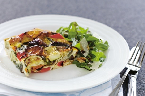 American Roasted Vegetable Frittata Recipe 1 Drink