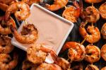 British Smoky Grilled Shrimp with Marie Rose Sauce Recipe Dinner