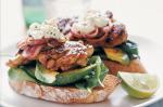 American Chilli Chicken And Lime Mayonnaise Open Sandwich Recipe Breakfast