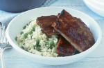 American Marinated Pork Ribs With Pilaf Recipe Drink