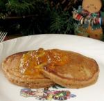 American Christmas Gingerbread Pancakes Breakfast