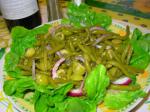 American Tangy Green Bean and Olive Salad Dinner