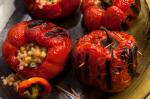 Israeli/Jewish Vegetarian Stuffed Red Bell Peppers Recipe 1 Appetizer