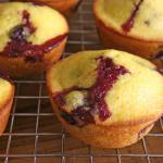 American Blueberry Cornbread Breakfast Muffins Dessert