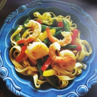 Canadian shrimp and scallop pasta Dinner