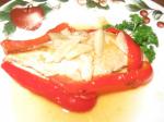 British Chicken and Peppers in Garlic Wine Sauce Appetizer