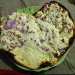 American Savory Cake with Ricotta Cheese Fast Dinner