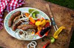 Italian Grilled Sausages Onions and Peppers Recipe Appetizer