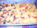 American Taco Tots With Cheese Peppers  Olives Drink