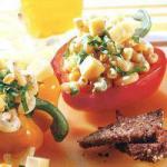 American Pasta Salad with Vegetables and Peppers Appetizer