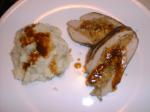 American Pork Tenderloin with Mushroom Stuffing  Panseared Onion  Appl Dinner