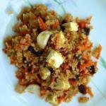 Indian Bulgur with Cheese Paneer Appetizer