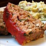 American Spicy Meatloaf with Chipotle Sauce Dinner