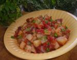Portuguese Portuguese Style Redskin Potato Salad With Tomatoes and Garlic Appetizer