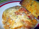 British Slow Cooker Cheesy Lasagna With Sausage and Beef Dinner