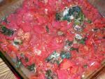 Canadian Basil Spinach  Tomato Pork Strips Dinner