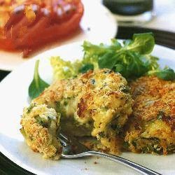 American Potato Biscuits with Fried Meat Tomatoes Appetizer