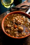 British Herbed White Bean and Sausage Stew Recipe Appetizer
