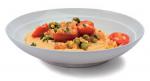 British Smoky Cheese Grits with Summer Succotash Recipe Appetizer