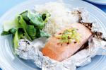 American Teriyaki Salmon Parcels Recipe Dinner
