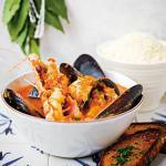 Fish Soup with Couscous and Bruschetta recipe