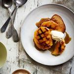 Canadian Grilled Mango with Caramelised Brioche Dessert