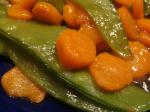 American Glazed Carrots and Pea Pods Dessert