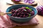British Red Cabbage and Black Rice Greek Style Recipe Appetizer