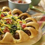 American Taco Meatball Ring Appetizer