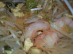 Thai Paad Thai  Shrimp stirfried Thai Noodles Breakfast