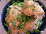 Thai Spicy Thai Curry Chicken Encrusted With Peanuts Appetizer