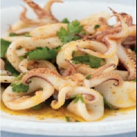 Mediterranean Marinated Squid Salad Appetizer