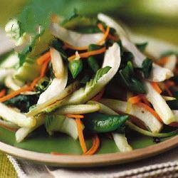 American Pan Longer Uhrter Pak Choi with Sugar Peas Appetizer