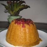 American Cranberry and Pumpkin Steamed Pudding Dessert