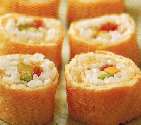 Japanese Sushi Crepes Appetizer