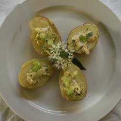 American Herbs Power Quark with Roast Potatoes Appetizer