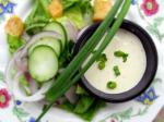 American Romaine Salad With a Creamy Dill Dressing Appetizer
