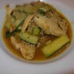 Israeli/Jewish Israeli Couscous of Chicken Dates and Courgettes Appetizer