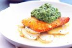 American Smoked Cod and Potato Bake With Pea Puree Recipe Appetizer
