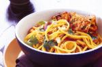 American Tofu Roast Pumpkin and Red Onion With Spiced Noodles Recipe Appetizer