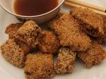 Indian Sesame Crusted Fish Appetizer