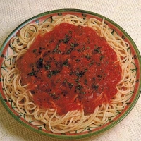 Italian Spaghetti Ala Pizzaiola Dinner