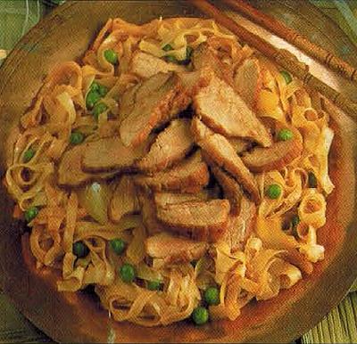 Indian Curried Noodles With Pork Dinner