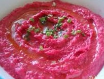 Arabic Beet Hummus BBQ Grill