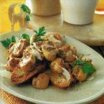 American Ciabatta Mushrooms and Garlic Appetizer