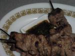 Wasabi Marinated Beef Satay With Fiery Japanese Dipping Sauce recipe