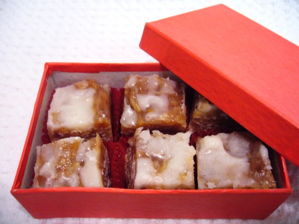 American Candied Coconut Date Squares Dessert