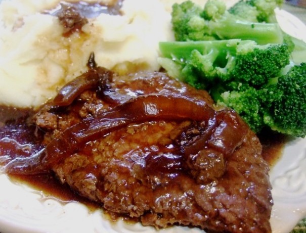 American Crock Pot Meltinyourmouth Cube Steak  Gravy Dinner