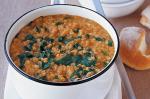 American Spinach and Red Lentil Soup Recipe Appetizer