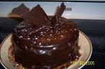 American Chocolate Chocolate Pudding Cake with Chocolate Ganache Dessert